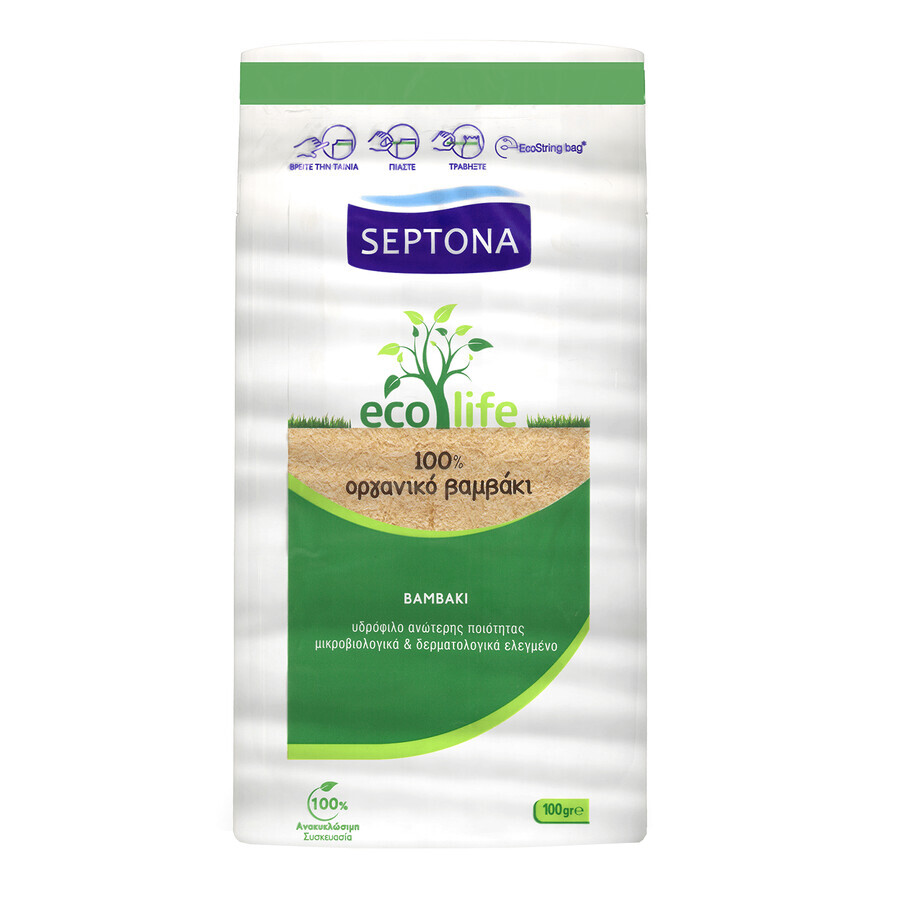 Septona Ecolife, algodón cosmético, 100 g