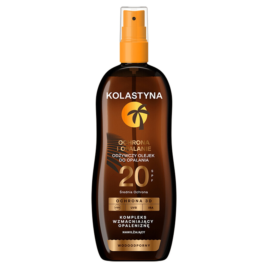 Kolastyna, aceite bronceador, SPF 20, 150 ml