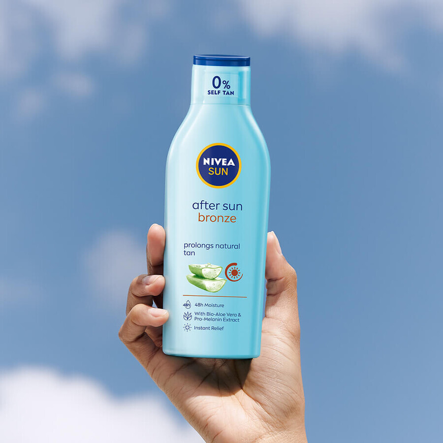 Nivea Sun Kids Protect &amp; Care set, spray protector para niños, SPF 50+, 200 ml + loción para después del sol prolongando el bronceado, 200 ml + loción solar, SPF 30, 30 ml gratis