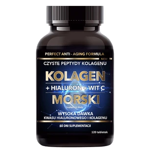 Intenson colagen marin + hialuron + vitamina C, 120 comprimate