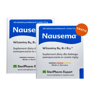 Nausema, 60 comprimidos recubiertos + 60 comprimidos recubiertos gratuitos