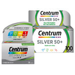 Centrum Silver 50+, 100 comprimidos + Centrum Silver 50+, 30 comprimidos gratis