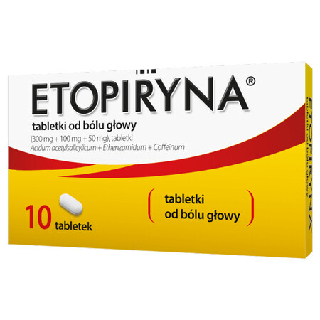 Etopyrin 300 mg + 100 mg + 50 mg, 10 comprimidos