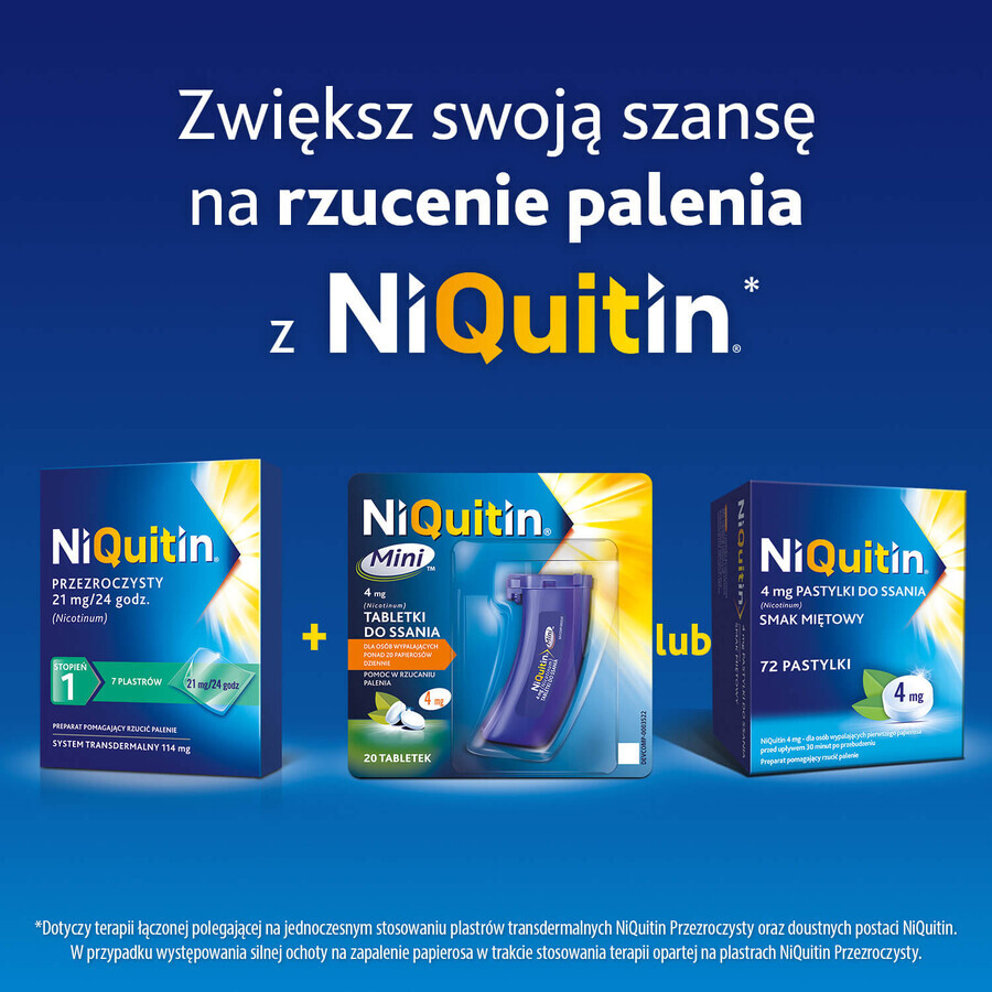 NiQuitin Mini 4 mg, 20 pastillas para chupar