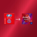 Durex Fetherlite Elite, preservativos con más lubricación, más finos, 3 piezas