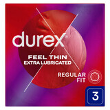 Durex Fetherlite Elite Extra Lubricant Thinner Condoms 3 Pack