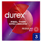 Durex Fetherlite Elite, preservativos con m&#225;s lubricaci&#243;n, m&#225;s finos, 3 piezas