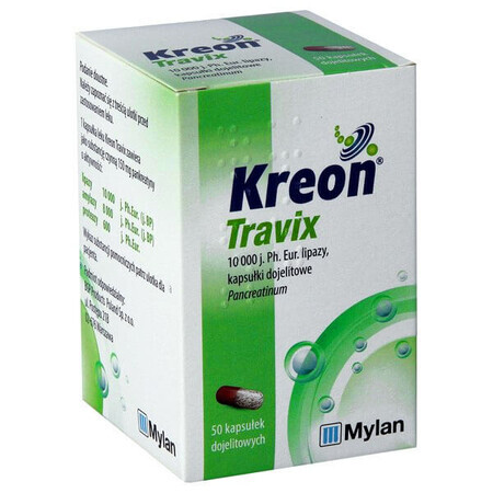 Kreon Travix 150 mg, 50 cápsulas