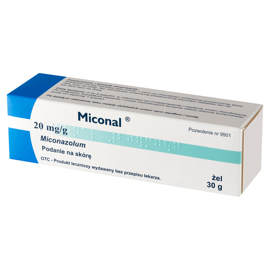 Miconal 20mg/ g, gel, 30 g