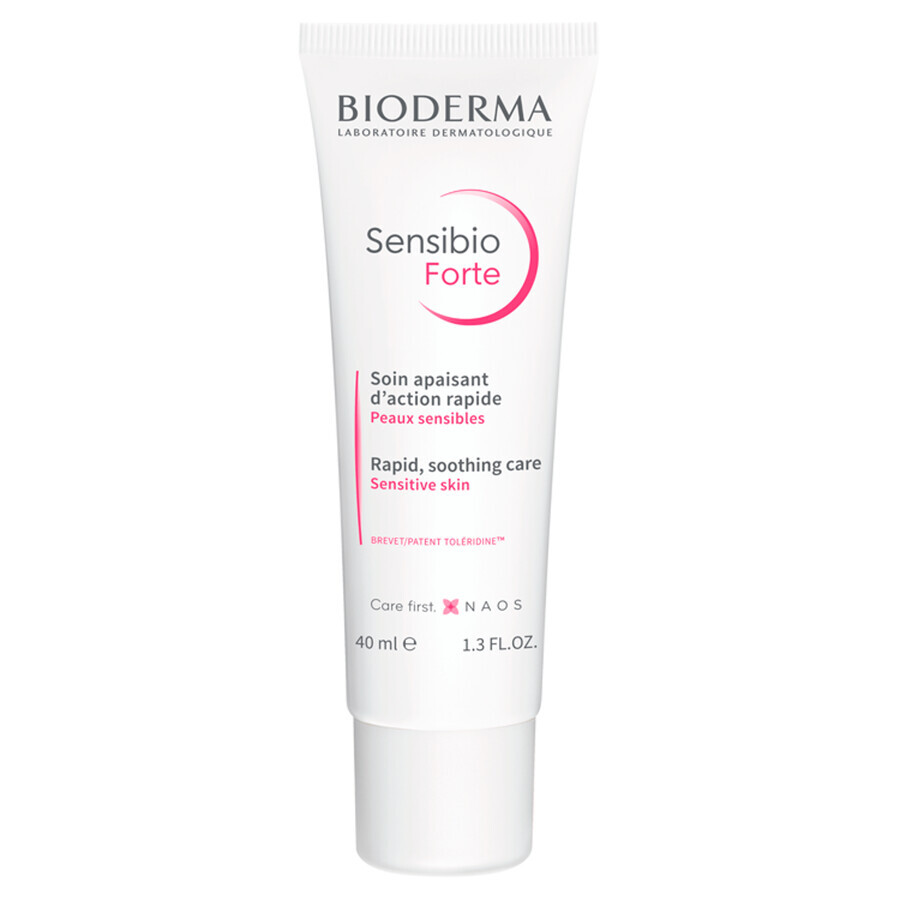 Bioderma Sensibio Forte, intensiv beruhigende und feuchtigkeitsspendende Creme, 40 ml