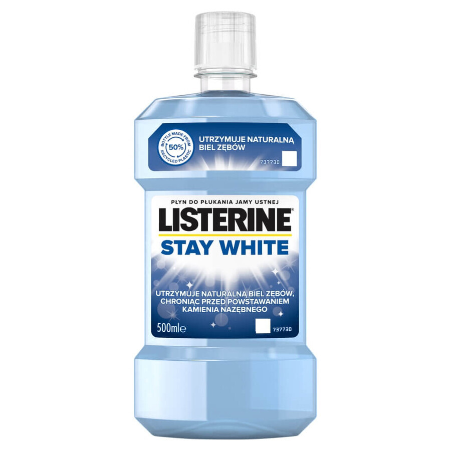 Enjuague bucal Listerine Stay White, 500 ml