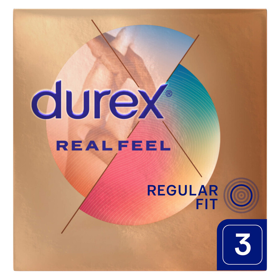 Durex Real Feel Smooth Latex Free Condoms 3 Pack