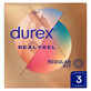 Durex Real Feel, preservativos lisos sin l&#225;tex, 3 piezas