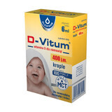 D-Vitum 400 UI, vitamina D para recién nacidos, lactantes y niños, gotas orales, 6 ml