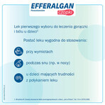 Efferalgan 150 mg, supositorios rectales, 10 piezas