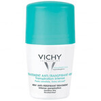 Vichy, roll-on anti-transpirant, traitement anti-transpirant contre la transpiration excessive, 48 h, 50 ml