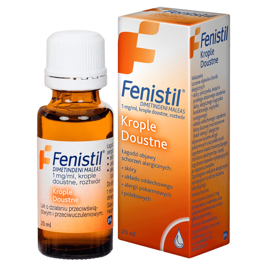 Fenistil 1 mg/ml, Tropfen zum Einnehmen, 20 ml