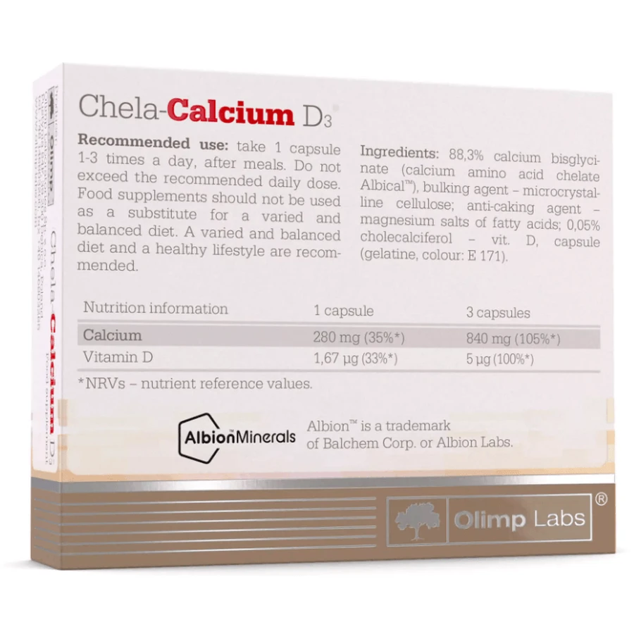 Olimp, Chela-Calciu D3, 30 capsule