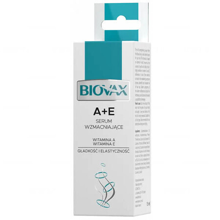 Biovax A+E, Suero fortalecedor para cabellos secos y dañados, 15 ml