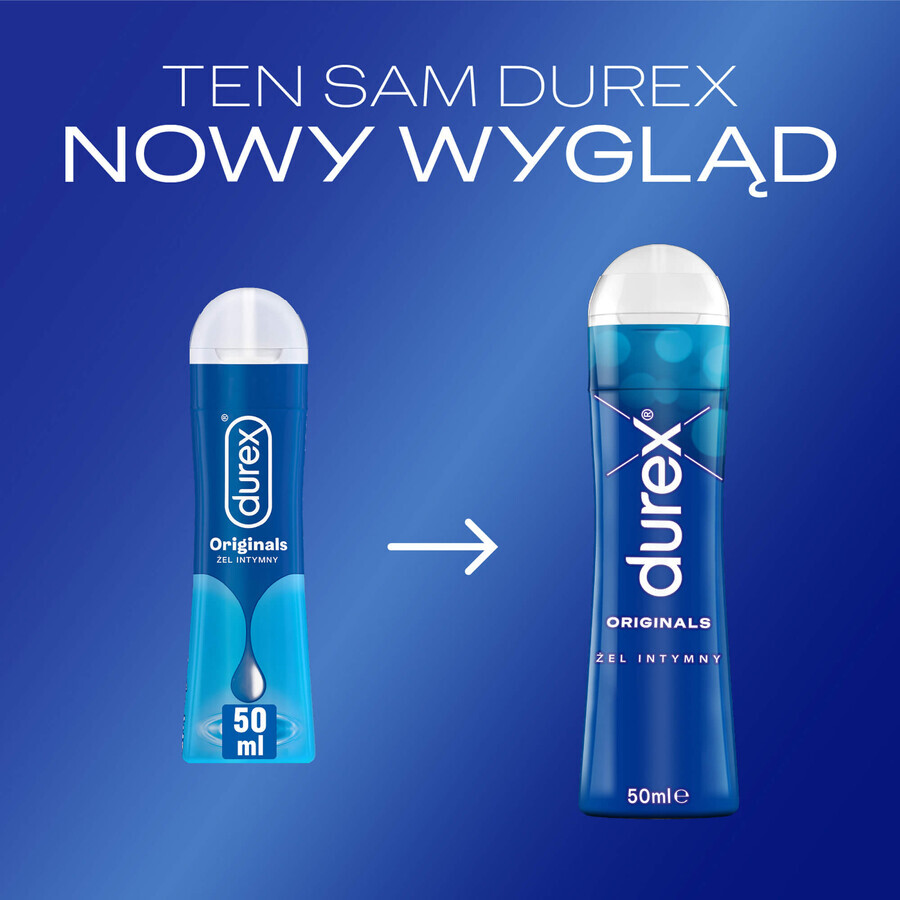 Durex Originals, gel íntimo hidratante a base de agua, 50 ml