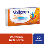 Voltaren Acti Forte 25 mg, 20 comprimidos recubiertos con película