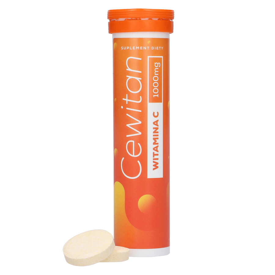 Cewitan Vitamina C 1000 mg, sabor limón, 15 comprimidos efervescentes