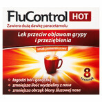 Flucontrol Hot (1000 mg + 10 mg + 4 mg)/ 5,5 g, 8 sobres