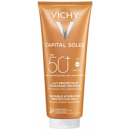 Vichy Capital Soleil, Schutzmilch für Gesicht und Körper, SPF 50+, 300 ml