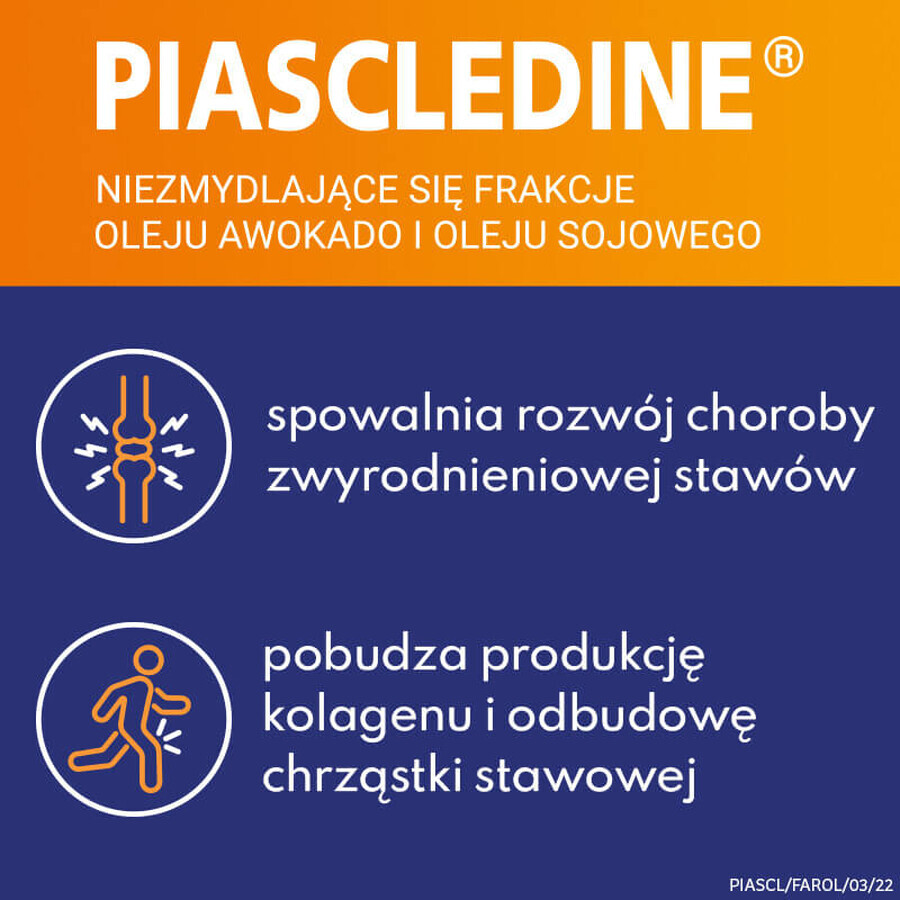 Piascledine 100 mg + 200 mg, 30 capsules dures