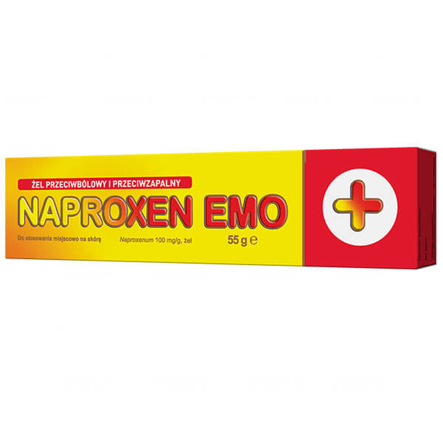 NaProxen Emo 100 mg/g, gel à 10%, 55 g