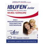 Ibufen Junior 200 mg, para niños a partir de 6 años, 10 cápsulas blandas