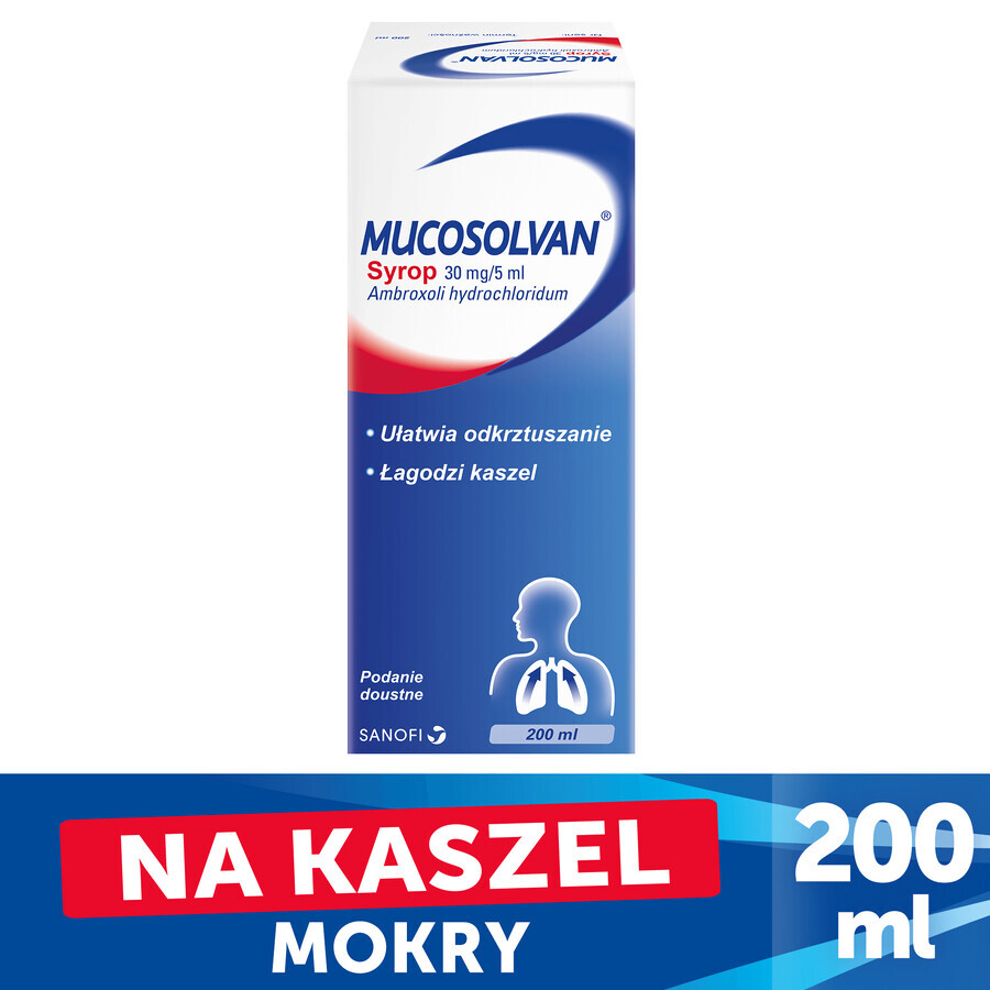 Mucosolvan 30 mg/5 ml, jarabe, 200 ml