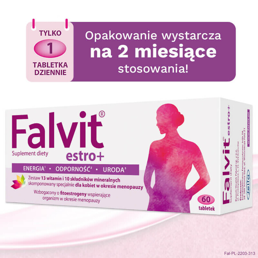 Falvit Estro+, 60 comprimidos