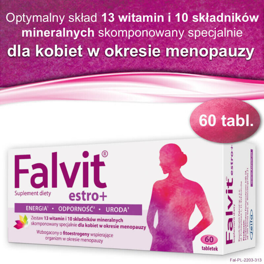 Falvit Estro+, 60 comprimidos