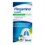 Flegamina Classic muntsmaak suikervrij 4 mg/ 5 ml, siroop, 120 ml