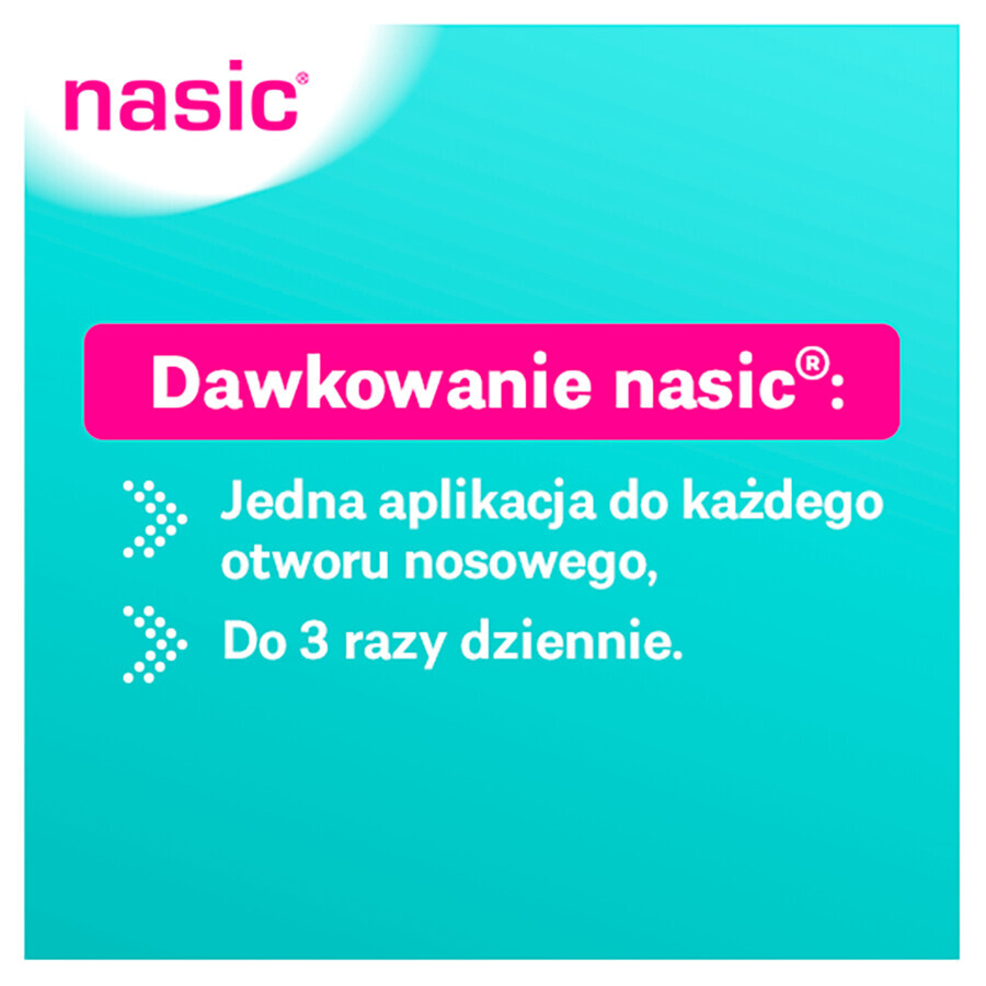 Nasic (0,1 mg + 5 mg)/dosis, spray nasal, 10 ml