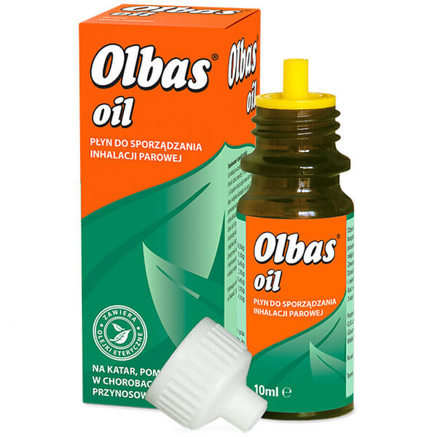 Aceite de Olbas, líquido para inhalación de vapor, 10 ml