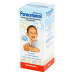 Paracetamol Aflofarm 120 mg/ 5 ml, suspensión oral a partir de 3 meses, sabor fresa, 100 ml