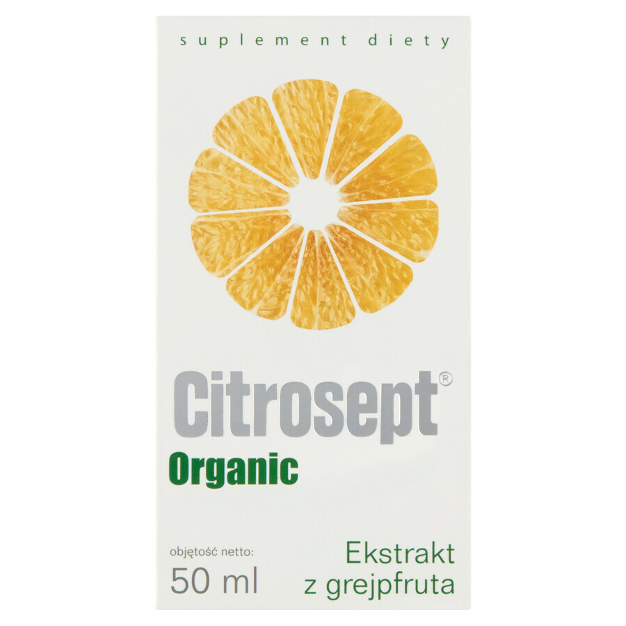 Citrosept Organic, grapefruit extract, drops, 50 ml