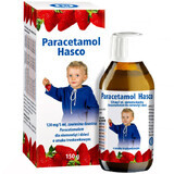 Paracetamol Hasco 120 mg/ 5 ml, orale suspensie voor kinderen vanaf de geboorte, aardbeiensmaak, 150 g