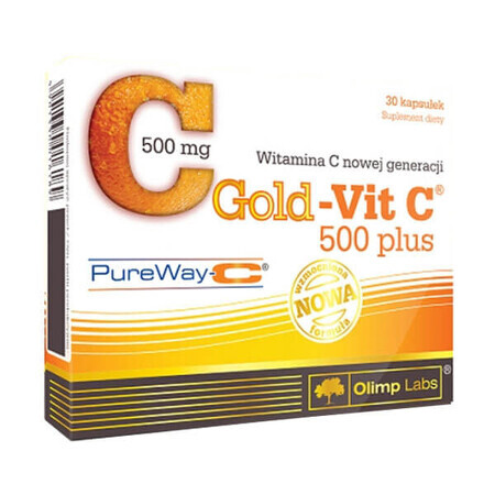 Olimp Gold-Vit C 500 Plus, 30 cápsulas