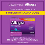 Allegra 120 mg, 10 comprimidos recubiertos con película