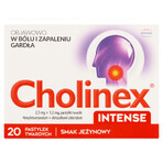 Cholinex Intense 2.5 mg + 1.2 mg, blackberry flavor, 20 hard tablets