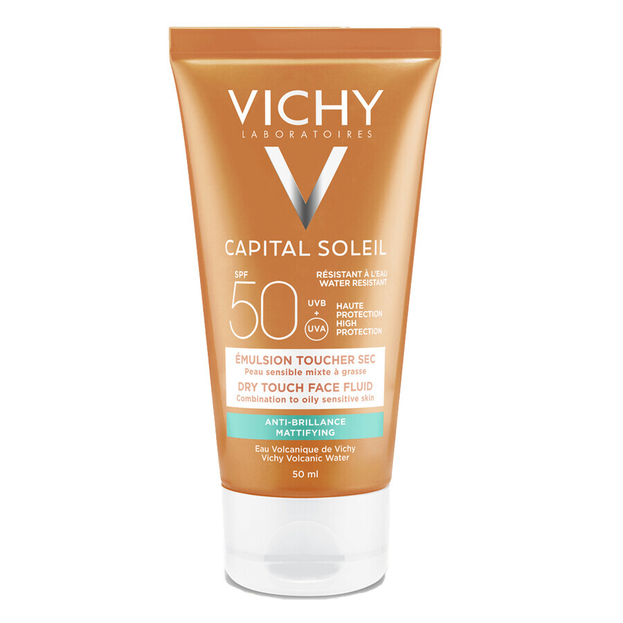 Vichy Capital Soleil, crema facial matificante, SPF 50, 50 ml