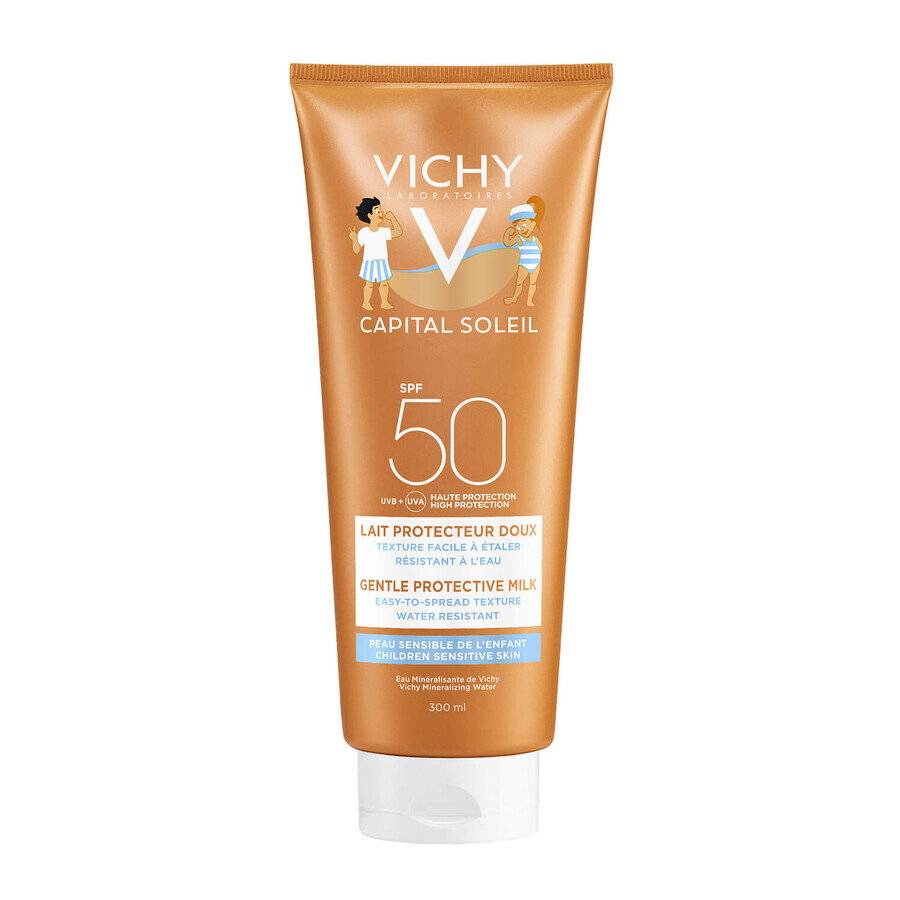 Vichy Ideal Soleil, leche protectora para niños, FPS 50+, 300 ml