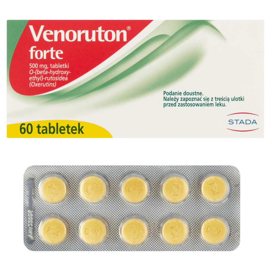 Venoruton Forte 500 mg, 60 comprimidos