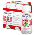 Resource Junior, preparado nutricional para mayores de 1 año, sabor fresa, 4 x 200 ml