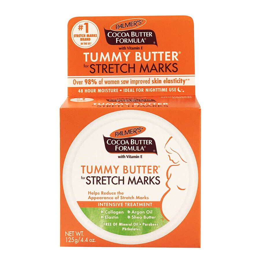 Palmer&#39;s Cocoa Butter Formula, manteca antiestrías para el cuidado del vientre durante el embarazo, 125 g