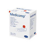 Medicomp, compresas estériles de tejido no tejido, 4 capas, 30 g/m2, 7,5 cm x 7,5 cm, 50 unidades