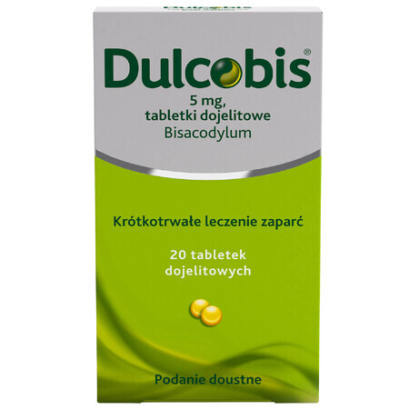 Dulcobis 5 mg, 20 gastrointestinal tablets